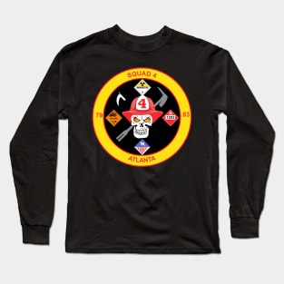 Atlanta Fire Department Squad 4 Long Sleeve T-Shirt